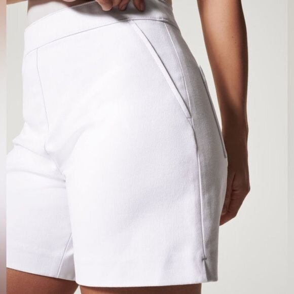 Spanx On-the-Go 6” Shorts with Ultimate Opacity Technology Shorts in White M - Picture 11 of 11